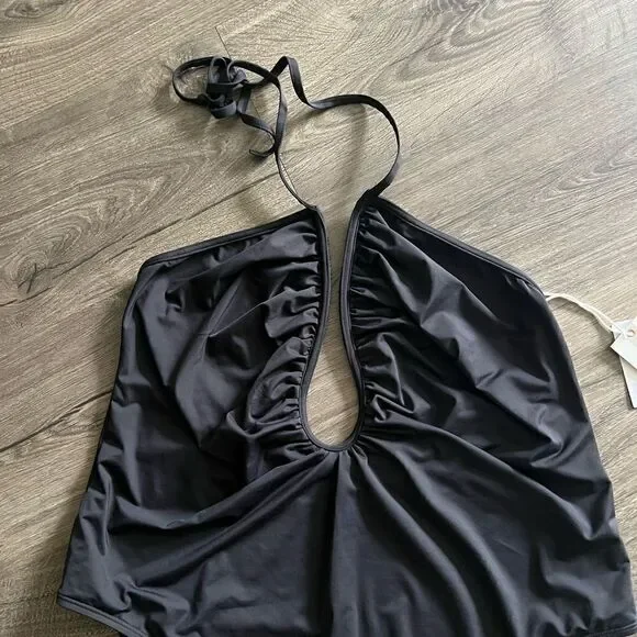 Good American Leilani Halter Neck One-Piece Swimsuit size 7 - Picture 6 of 7